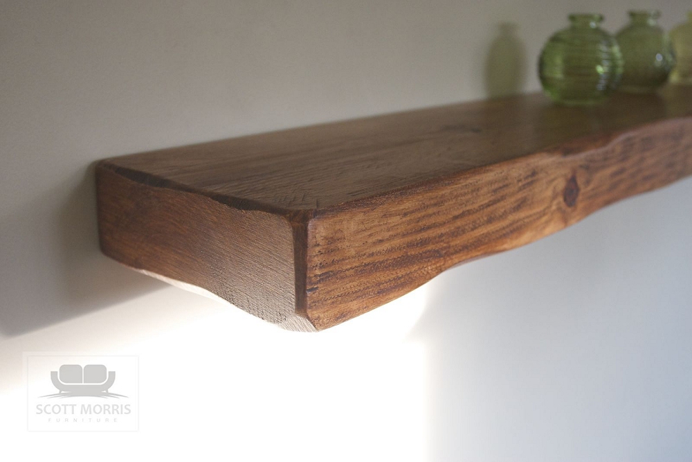 Scott Morris Furniture Chunky Solid Wood Floating Shelves